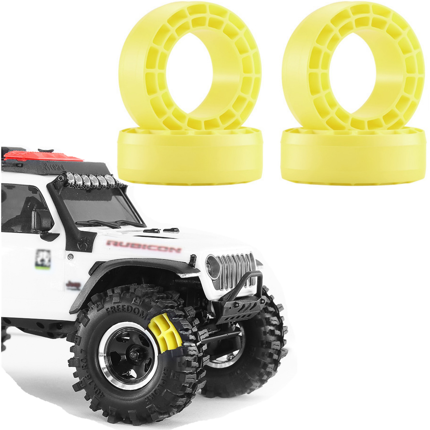 Tire Insert Foam - 0,7 Zoll RC Silikon-Gummi-Reifeneinlage aus Schaumstoff,