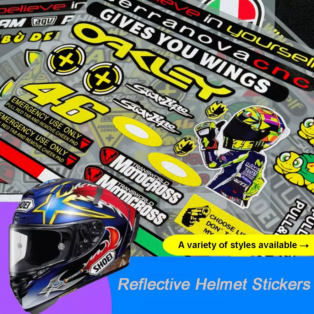 Mountain Biking Helmet - Reflektierende Dekoraufkleber für Auto, Motorrad, Roller,