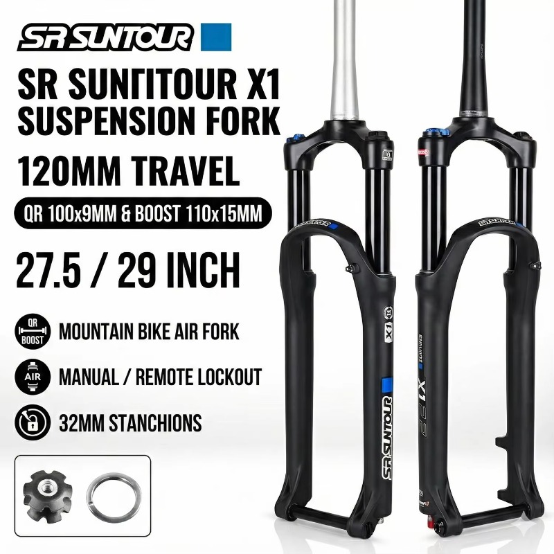 Mtb Fork Air - SR SUNTOUR X1 MTB Luftfedergabel 27,5/29