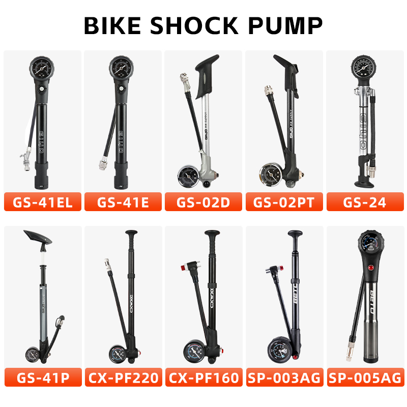 Mtb Fork Air - 300/600 psi Hochdruck-Fahrrad-Luftstoßdämpferpumpe für Gabel/Hinterradaufhängung, Aluminiumlegierung,