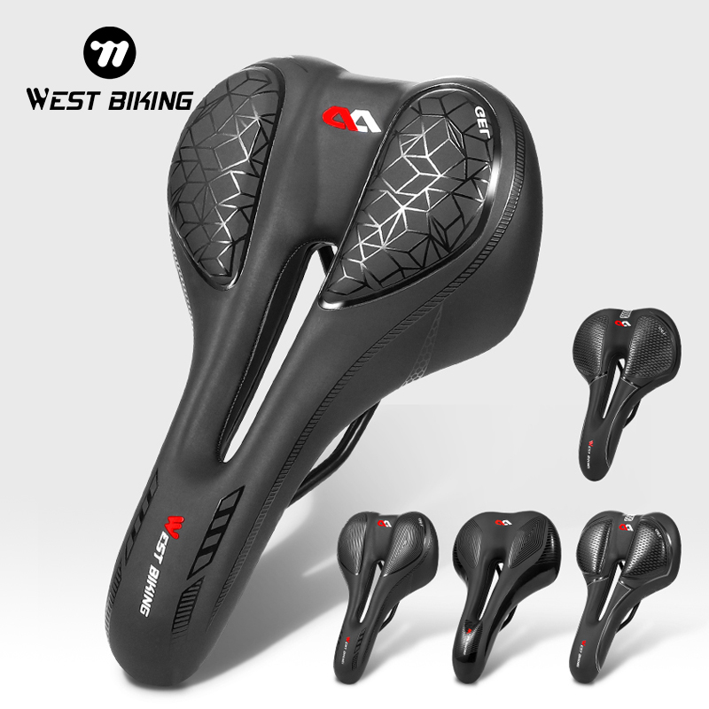 Mtb Saddle Lightweight - WEST BIKING Fahrradsattel PU, wasserdicht, hochelastisch,