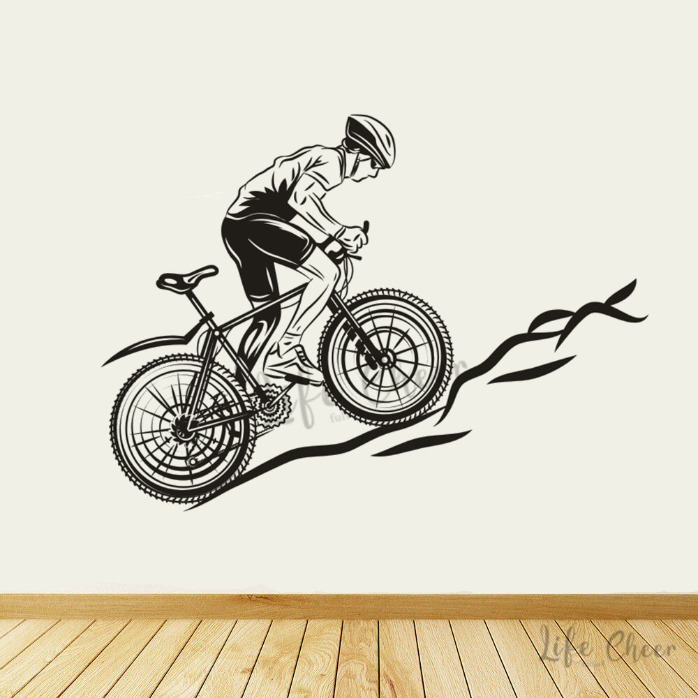 Mountain Biking Europe - Berg Radfahren Wandaufkleber Fahrrad Racing Sport