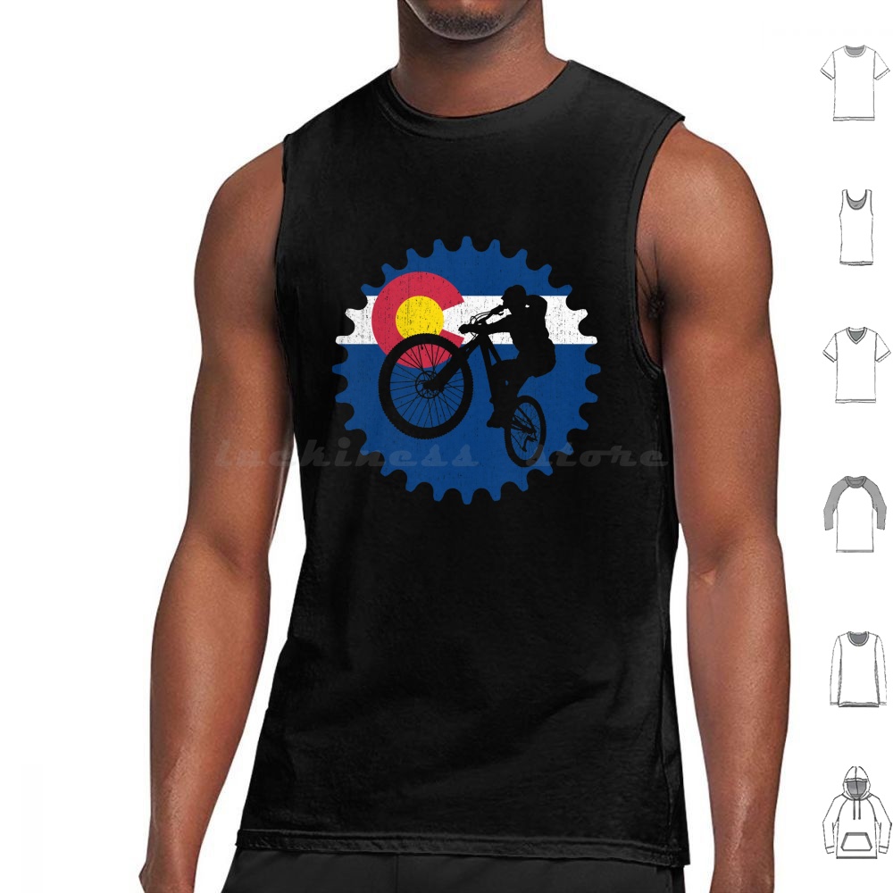 Mountain Biking Colorado Springs - Colorado Mountainbike Geschenke für Mountainbiker Tanktops