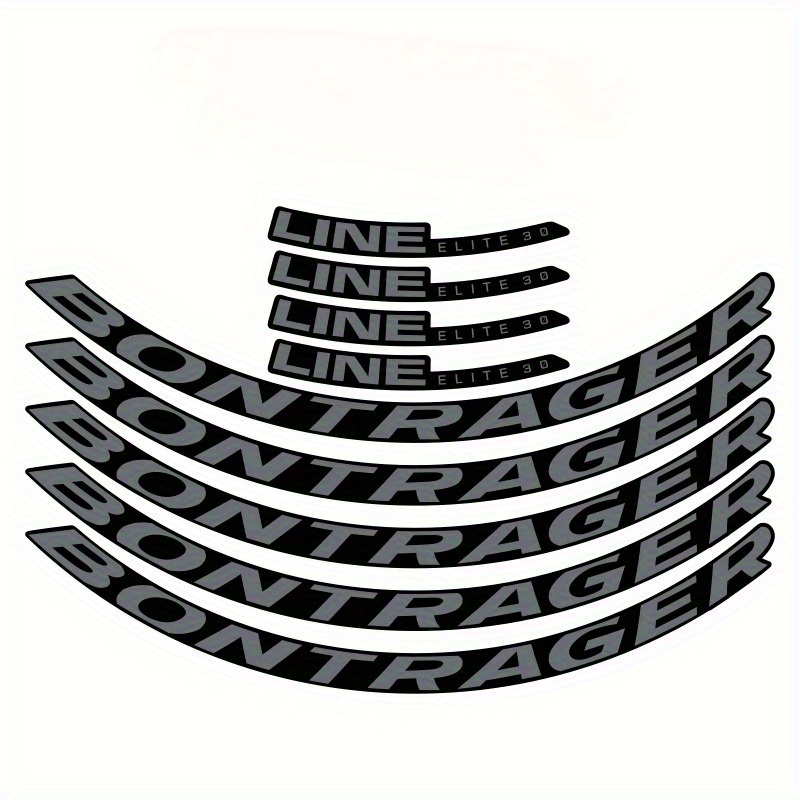 Mountain Biking Helmet - 9-teiliges 2D-Helm-Aufkleber-Set, Bontrager Fahrrad-Dekorfolien, Wasserfeste Vinyl-Aufkleber