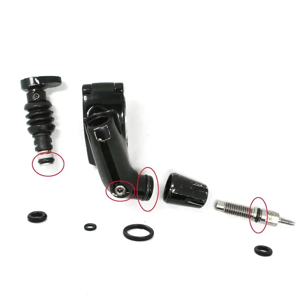 Mtb Saddle Lightweight - 4-teiliges Fahrrad-Sattelstützen-Fernhebel-O-Ring-Set aus Gummi, langlebig, für