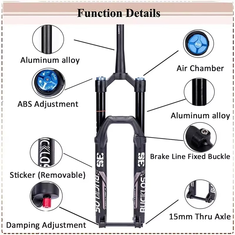 BUCKLOS 27,5/29 Zoll MTB Luftf – Mtb Fork Air Bewertung und Preis