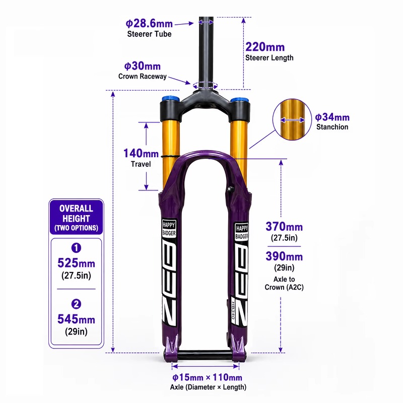 27,5/29 Zoll MTB Luftfedergabe – Mtb Fork Air Bewertung und Preis