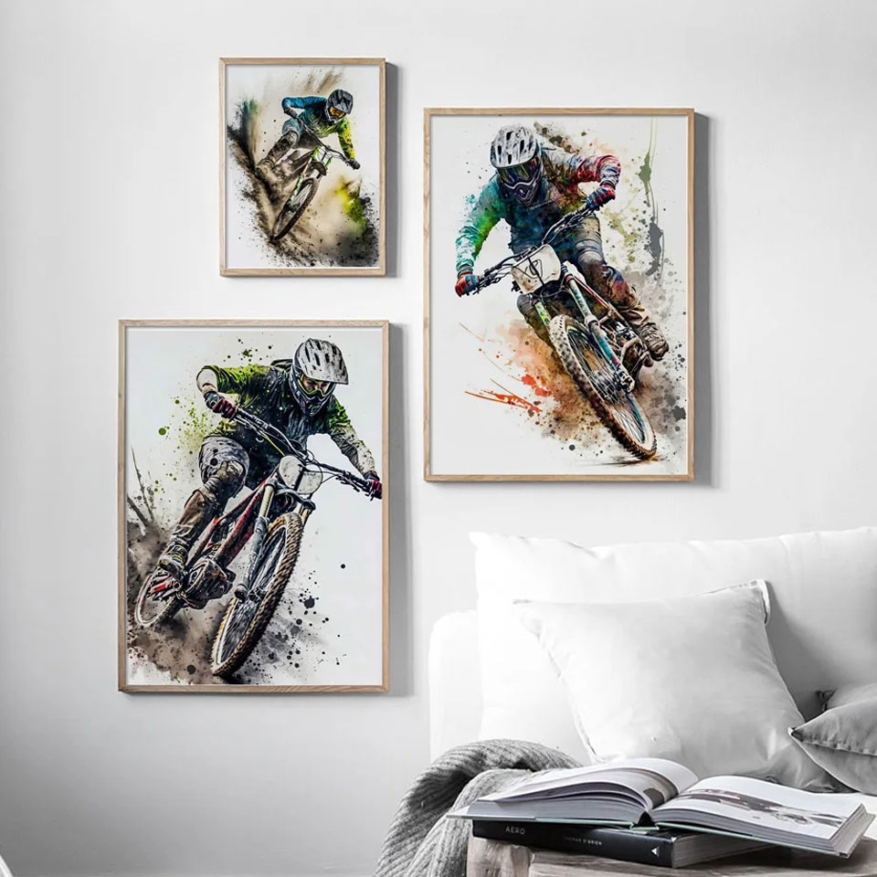 Mountainbike Sport Wand Kunst  – Mountain Biking Pictures Bewertung und Preis