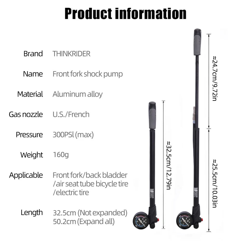 ThinkRider Tragbare Hochdruck- – Mtb Fork Air Bewertung und Preis